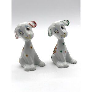Salt & Pepper Dog Shakers Made in Japan Vintage